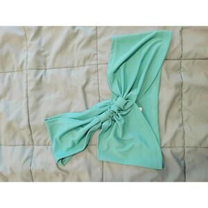 Stylish Ribbed Green Bikini Swim Top